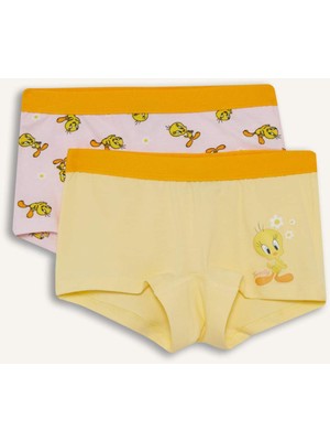 DeFacto Kız Çocuk Looney Tunes 2'li Boxer F8647A825AU