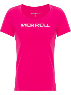 Merrell Logo F Kadın Pembe Tişört