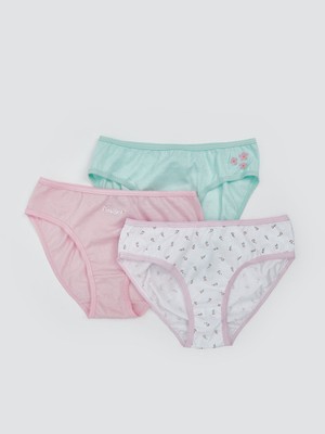 Lc Waikiki Yeni Sezon Baskili Kiz Cocuk Kulot 3'lu - S5FU54Z4