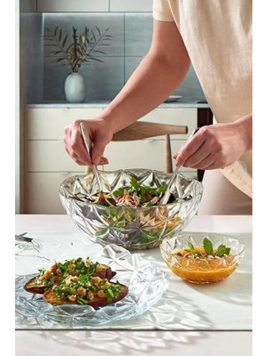 Estrella 7 Parça Cam Komposto Kase Takımı, Şık ve Dayanıklı Tasarım.