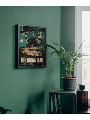 Renkli ve Şık Vintage Tarzda Karavan Temalı Çerçeveli Tablo, Yüksek Kalite Tasarım