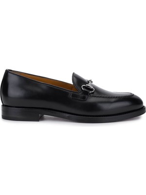 Rossi Kadın Hakiki Deri Siyah Loafer Ayakkabı 668 D206 Bn Ayk SK25-26 Nero