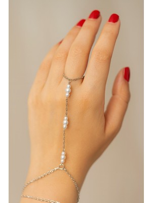 Gümüş Renk 3 Inci Çelik Şahmeran - 3531