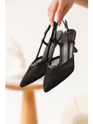 Winstey Kadın Siyah Topuklu Ayakkabı