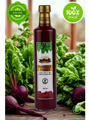 Şifa Ana 500 ml Pancar Kvass Cam Şişede Ferahlatıcı Lezzet ve Doğal İçeriklerle Sağlıklı İçecek