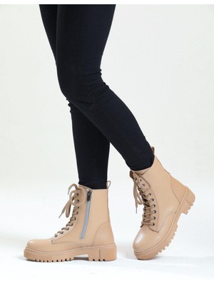 Kadın Cilt Nud Rahat Kalıp Kaymaz Taban Postal Bot