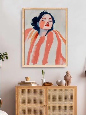 Tek Parça Salon Ofis Dekor Tablo Çerçeveli Tablo Buz1