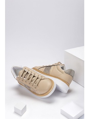 Kadın Günlük Taşlı Rahat Kalıp Yürüyüş ve Ortopedik Spor Ayakkabı