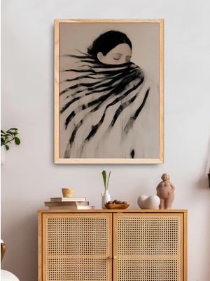 Tek Parça Salon Ofis Dekor Tablo Çerçeveli Tablo BZZ27