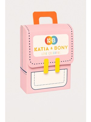 Katia & Bony 22501K2025 2PCK EKOSELİ KUTULU KIZ ÇOCUK SOKET ÇORAP GREY/Beyaz