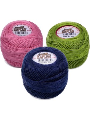 Kaplan 3 Adet Kaplan Etamin ve Kanaviçe Ipi 8 No Kod/renk: 427 - 3348 - 823 - Ryl