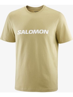 Salomon Salomon Logo Erkek Tişört Gray Green LC2680600