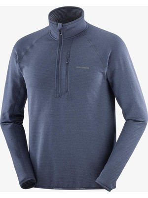 Salomon Essentıal Lıghtwarm Erkek Yarım Fermuar Polar Blue Nights LC2645900