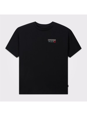 Converse Kadın Baskılı Siyah T-Shirt