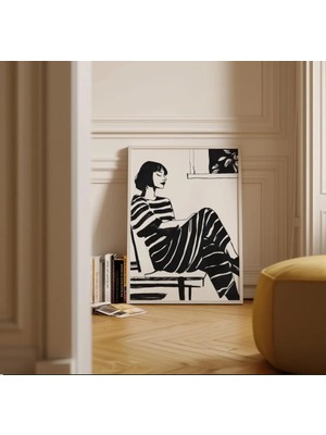 Tek Parça Salon Ofis Dekor Tablo Çerçeveli Tablo KUT05