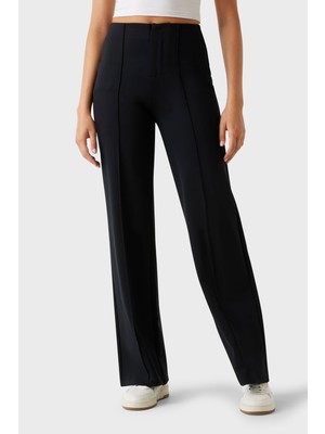 Guess Carla Çimalı Regular Fit Yüksek Bel Jogger Pantolon V5YB11KCX42 Bayan Pantolon V5YB11 KCX42 Jblk