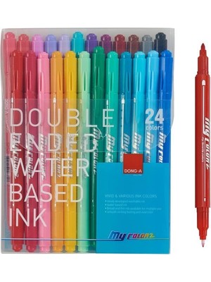 Dong-a Donga My Color2 Çift Taraflı Brush Kalem 24'lü Set