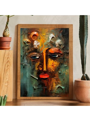 Tek Parça Salon Ofis Dekor Tablo Çerçeveli Tablo MSTAAT13