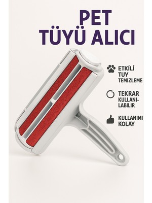 Hazneli Kedi Köpek Evcil Hayvan Kazak Kıyafet Elbise Halı Yatak Tüy Temizleyici Kıl Toz Toplayıcı