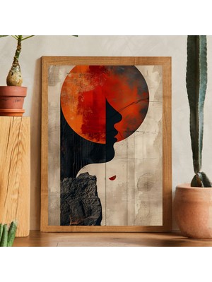 Tek Parça Salon Ofis Dekor Tablo Çerçeveli Tablo MSTAAT17