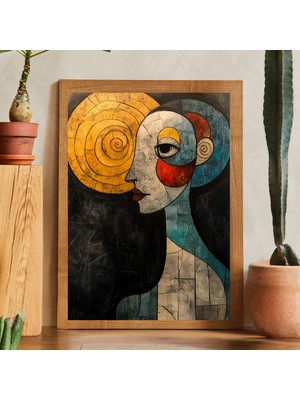 Tek Parça Salon Ofis Dekor Tablo Çerçeveli Tablo MSTAAT24