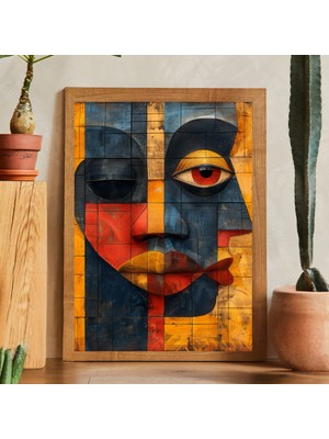 Tek Parça Salon Ofis Dekor Tablo Çerçeveli Tablo MSTAAT18