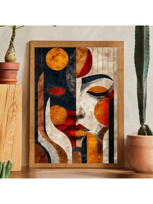 Tek Parça Salon Ofis Dekor Tablo Çerçeveli Tablo MSTAAT26