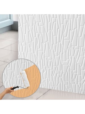 3D Duvar Paneli Boyanabilir Dekota 60X120 cm / Geometrik Desenli 2'li Paket-1,44 M²
