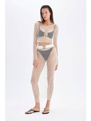 Declara x DeFacto File Maxi Plaj Eteği C5816AX24HS