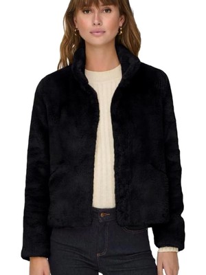 Only 15295423 Newvıda Lıfe Tuylu 2 Sus  Cep Onden Cıtcıtlı Pelus Kısa Mont