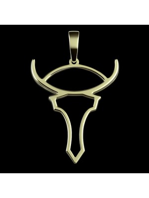 TabiTela 8 ayar altın kolye ucu Boğa   GM8238 0.5 gr