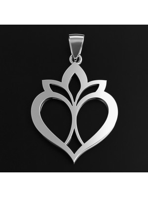 TabiTela 925 Ayar gümüş kolye taç yaprağı   SM7752