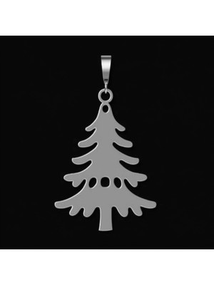 TabiTela 925 Ayar gümüş kolye yılbaşı Ağacı ya Noel Ağacı SM7793