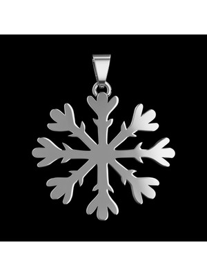 TabiTela 925 Ayar gümüş kolye kar tanesi   SM8087