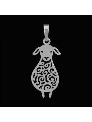 TabiTela 925 Ayar gümüş kolye koyun   SM8016