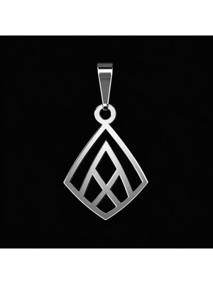 TabiTela 925 Ayar gümüş kolye eşkenar dörtgen   SM7901