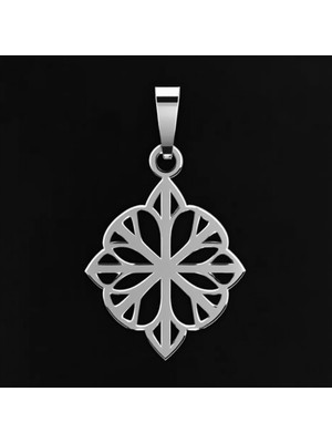 TabiTela 925 Ayar gümüş kolye kar tanesi   SM8091
