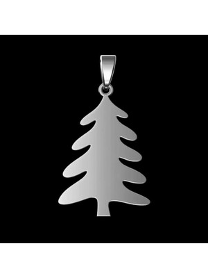 TabiTela 925 Ayar gümüş kolye yılbaşı Ağacı ya Noel Ağacı SM7781