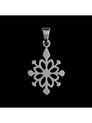 TabiTela 925 Ayar gümüş kolye kar tanesi   SM8100
