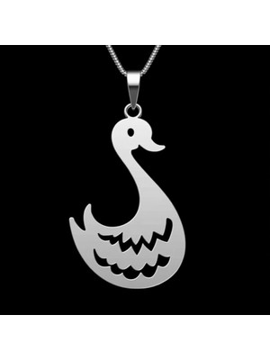 TabiTela 925 Ayar gümüş kolye kuğu SM8201