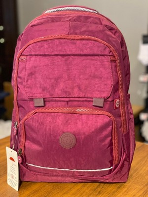 Krinkıl Kumaş Büyük Boy Günlük Sırt ve Okul Çantası