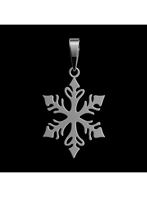 TabiTela 925 Ayar gümüş kolye kar tanesi   SM8093