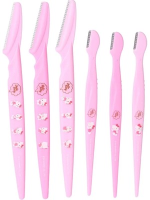 Miniso Sanrio Lisanslı Pembe Serisi 6 Parça Kaş Usturası - Hello Kitty Eğlenceli Tasarım