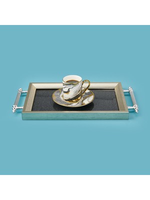 Evidea Kitchen Mini Tepsi - Silver - 29X18 cm