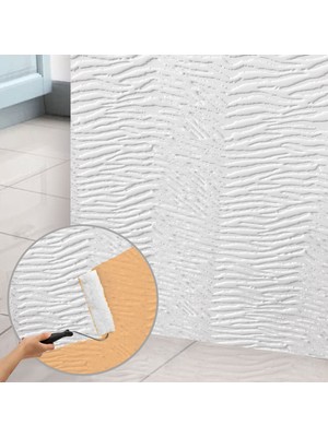 3D Duvar Paneli Boyanabilir Dekota 60X120 cm / Duvar Kağıdı Desenli 7'li Paket-5 M²