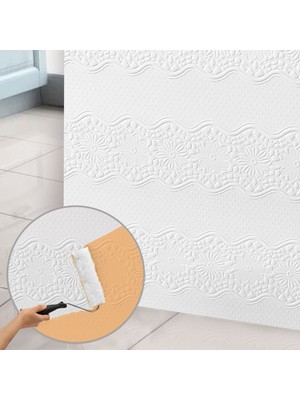 3D Duvar Paneli Boyanabilir Dekota 60X120 cm / Çiçek Bahçesi Desenli 2'li Paket-1,44 M²