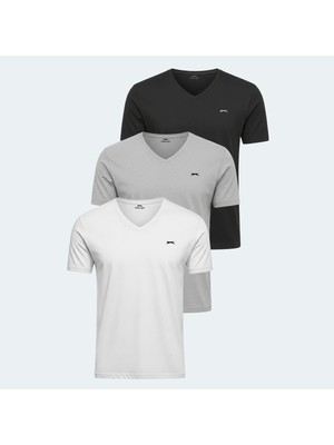 Slazenger Rıvaldo 3 Lü Set Erkek Tişört