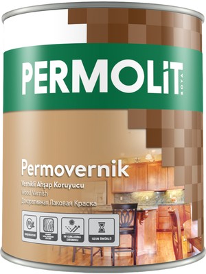 Permolit Permovernik Vernikli Ahşap Koruyucu 0,75L - 2,5l | Doğal Görünümlü Renkli Ahşap Koruma Verniği, Iç ve Dış Mekan Için Vernik, Yüksek Uv Dayanımı
