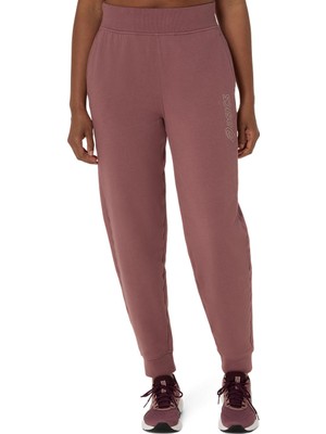 Asics Asics Logo Sweatpant Kadın Electric Red/Harbor Blue Eşofman Altı 2032C844-601