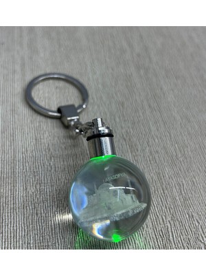 Ledli Ayasofya Tasarımı Kristal Anahtarlık